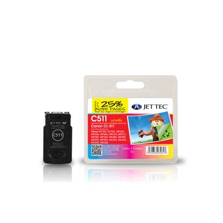 JETTEC Tinte Color, Remanufactured zu Canon CL-511C MP240