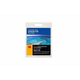 KODAK Tinte Multipack je 1x C/M/Y/BK, Remanufactured...