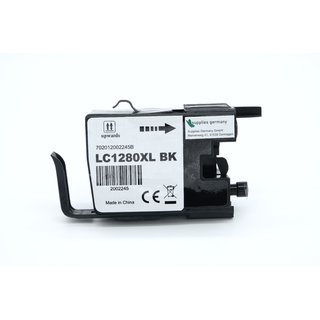 Alternativ - Brother Tinte Schwarz LC-1280XL Bulk 73ml