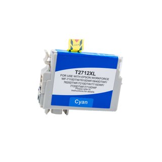 Alternativ - Epson Tinte Cyan T2712XL C13T27124010 Bulk...