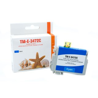 Alternativ - Epson Tinte Cyan T3472 C13T34724010...