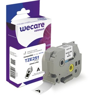 WECARE Schriftband komp. Brother TZe-251