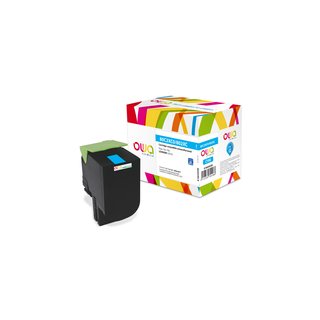 OWA Toner komp. LEXMARK 80C0X20 / 802XC cyan (4000 S.)
