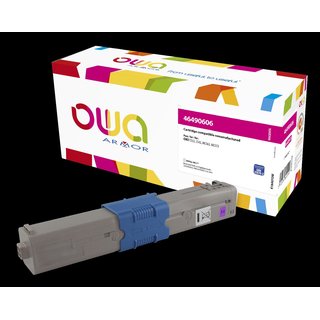 OWA Toner komp. OKI 46490606 magenta (6000 S.)