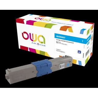OWA Toner komp. OKI 46490607 cyan (6000 S.)
