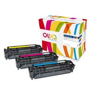 OWA Toner komp. HP CF370AM CMY (3x 2600 S.)