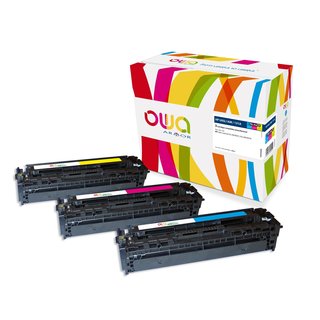 OWA Toner komp. HP 131A / Canon 731 CMY (3x 1800 S.)