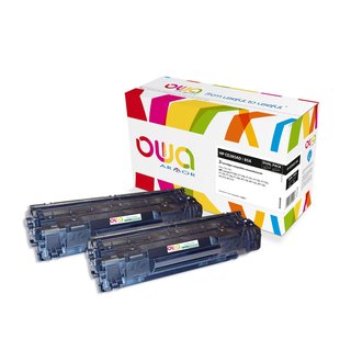 OWA Toner komp. HP CD285AD / Canon 725 (2x 1600 S.) schwarz