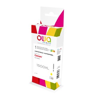 OWA Tinte komp. Canon PGI-1500XL Y yellow