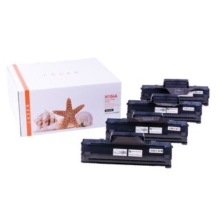 Alternativ - HP Toner Schwarz W1106A 106A je 1.000 Seiten...