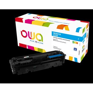 OWA Toner komp HP W2031X cyan (6.000 S.) mit Chip!