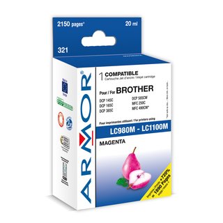 ARMOR Tinte Magenta, kompatibel zu Brother UNIV. (LC-980M...