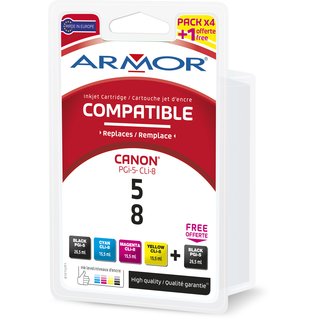ARMOR Tinte Multipack 2xBK pig. 1xC/M/Y , kompatibel zu...