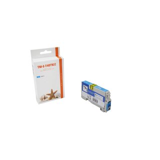 Alternativ - Epson Tinte Cyan T407XL C13T07U240 Schachtel...