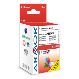 ARMOR Tinte 3 Color, kompatibel zu Canon (CL-511) Pixma...