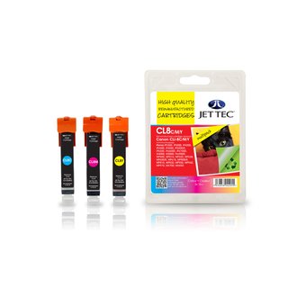JETTEC Tinte Multipack je 1x C/M/Y Remanufactured zu...