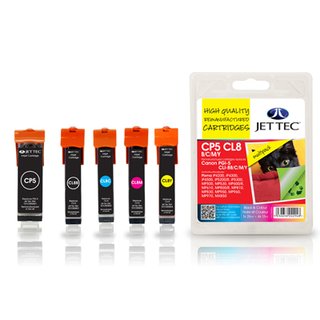 JETTEC Tinte Multipack 1x BK pig, 1xBK/C/M/Y...