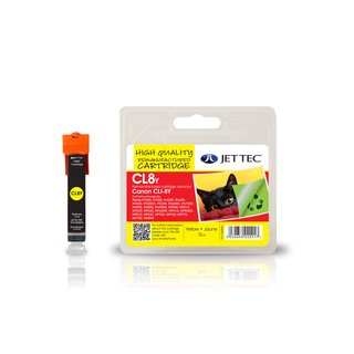 JETTEC Tinte Yellow Remanufactured zu Canon CLI-8Y...