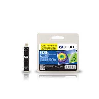 JETTEC Tinte Schwarz, Remanufactured zu Epson T1281 BX305F