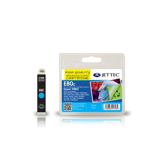 JETTEC Tinte Cyan, Remanufactured zu Epson T0802 ST...
