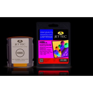 JETTEC Tinte Cyan, Remanufactured zu HP C9391A Nr.88, OJ...