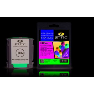 JETTEC Tinte Magenta, Remanufactured zu HP 9392A Nr.88,...