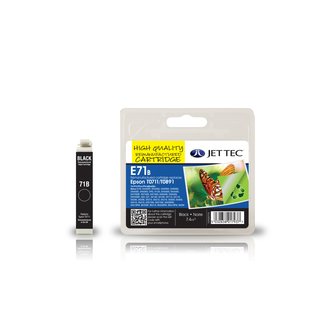 JETTEC Tinte Schwarz, Remanufactured zu Epson T0711 /...
